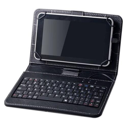 Keyboard and Case for 7-Inch Tablets (7 Inch USB TO Micro USB Keyboard, Black)