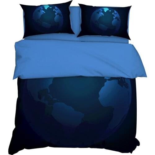 YuXiu 3D Printed Stardust Blue Duvet Covers 3Pcs Sets Bedding Set Bed Linens Cover Pillowcase King Queen Full Full Home Texitle