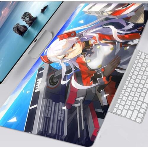 Mousepad Azur Lane Kawaii Gaming Accessories Non-slip Mouse Pad Mausepad Logo Tappetino Mouse 90X30 Keyboard Mat Tapis De Souris