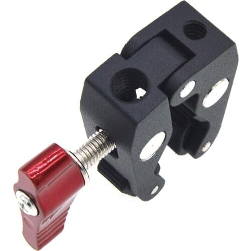 VELEDGE Multi-function Ball Head Clamp Ball Mount Clamp Magic Arm Super Clamp w/1/4"-20 Thread for GPS Phone Monitor Video Light