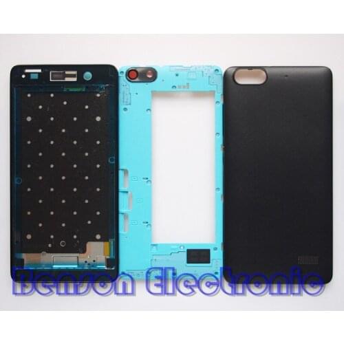 BaanSam New LCD Holder Front Frame Middle Frame Battery Back Cover For Huawei Honor 4C Housing Case With Power Volume Buttons