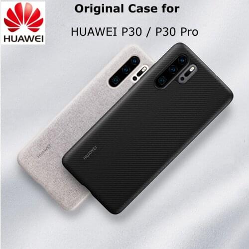 Original For HUAWEI P30 P30 Pro Case Official Full Cover Prevents Fingerprints Microfiber Fiber Leather P30 Back Cover