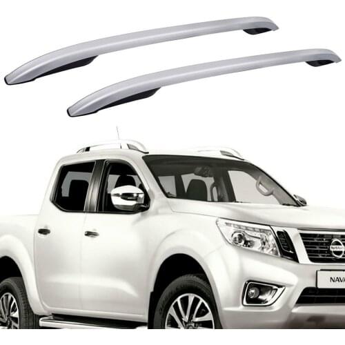 Crossbar Car Roof Rack For Nissan Np300 Navara Pickup 4 Door 2012 2013 2014 2015 2016 2017 2018 Roof Rail Bar Silver 2 Pc