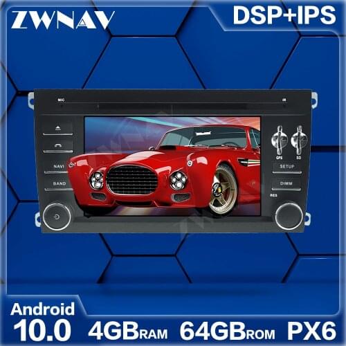 PX6 4+64GB Android 10.0 Car Multimedia Player For Porsche Cayenne 2003-2010 car GPS Radio navi stereo IPS Touch screen head unit