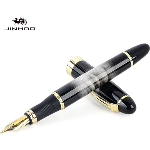 High Quality Cloud Pattern Iraurita Fountain Pen Luxury Jinhao 450 Full Metal Golden Clip Pens Writing Stationery Office School