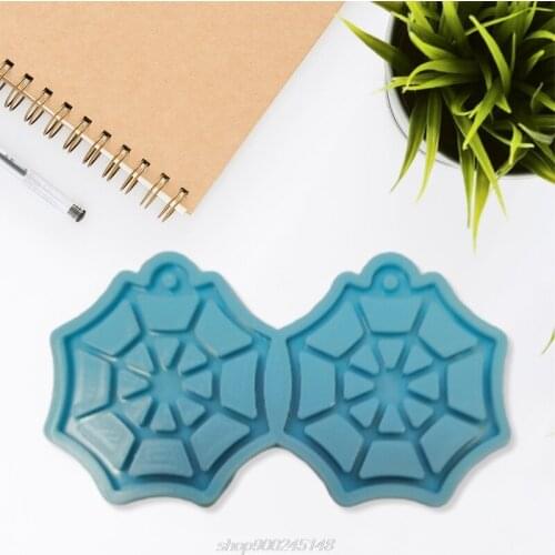 DIY Crafts Spiderweb Shape Earrings Dangler Casting Silicone Mould Jewelry Pendant Making Tools Crystal Epoxy M28 21 Dropship