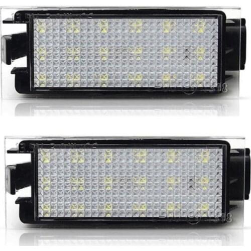 Car License plate Light White 18 SMD For Renault Megane Twingo Lagane 2004-2014