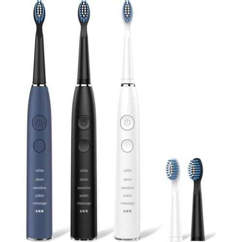 Smart Toothbrush Electric Toothbrushes + 4 Brush Soft Head + Case + Date Line + Interdental Teeth Whitening 2020 Drop Shipping