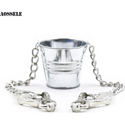 Bucket Vaginal Scrotum Nipple Clamps bdsm Toys Breast Pail Nipple Sucker Vacuum Breast Pump Adult Games Sex Toys For Women Men
