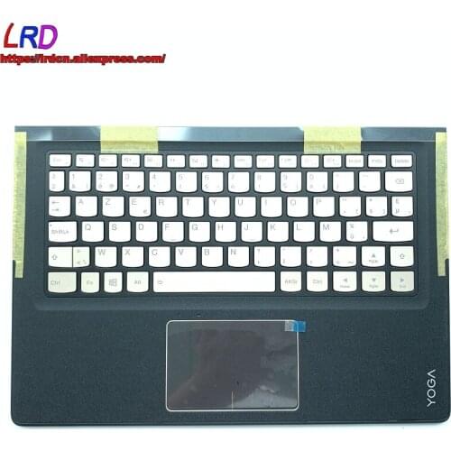 Palmrest Upper Case With Golden Belgium Backlit Keyboard Touchpad for Lenovo Ideapad Yoga 900S-12ISK Laptop C Cover 5CB0K93872