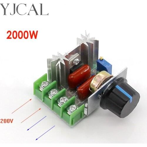 2000W SCR High-power Electronic Voltage Regulator Speed Controller Thermostat Electronic Dimmer Motor Voltage Regulator Module