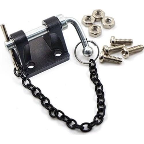 1/10 Tow Shackles Climbing Parts Spare Model car RC Crawler Hitch Simulation Rope Chain Rescue Metal Car Trailer Hook Set toy
