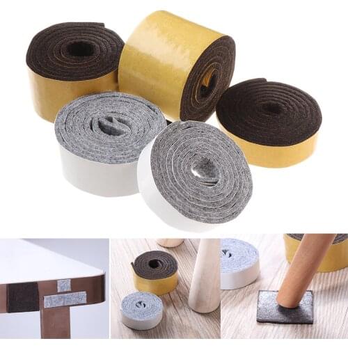 1Roll Self-Adhesive Felt Furniture Leg Pad Anti-slip Mat Floor Protector Anti Noisy Chair/Table Leg Wear-resisting Mat