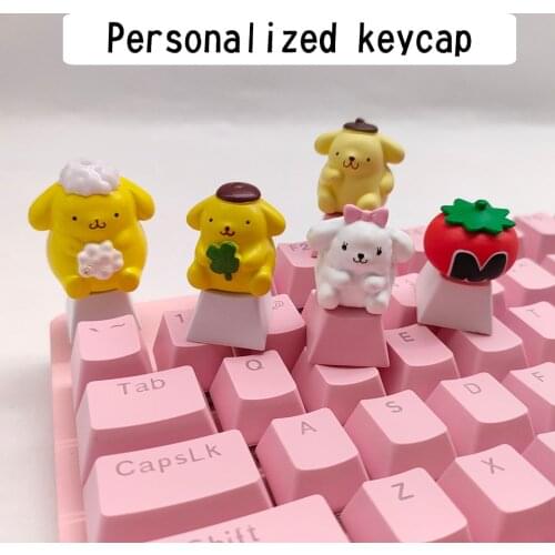 1PC Keycap Cute Anime Keycaps For Mechanical Keyboard Caps PBT Personality Custom Single Gaming Key Cap For Cherry Mx Switch