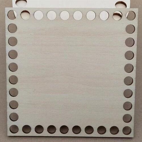 20pcs High Quality Various Size Square Wood Bottoms Crochet Basket Base