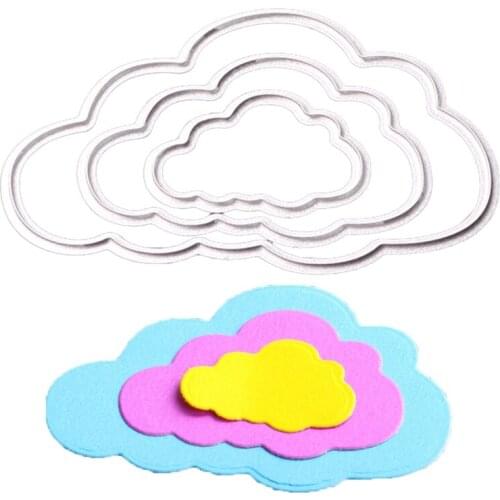 3pcs DIY Knife Molding Cloud Knife Mold Carbon Steel Die Cutting