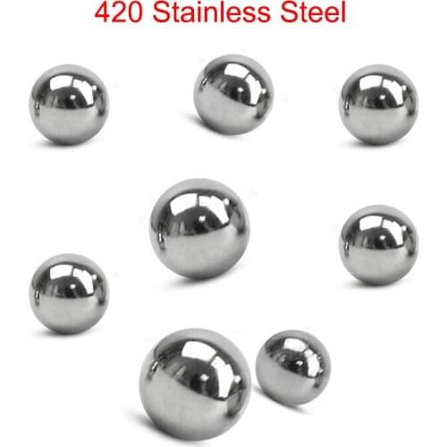 5mm 5.556mm 5.953mm 6mm 6.35mm 7mm 7.144mm OD Diameter SUS420 420 Stainless Steel Machine Car Bolt Rod Solid Bearing Ball Bead