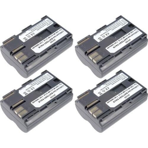 4Pcs 1.8Ah BP-511A BP 511A BP511A BP-511 Battery for Canon EOS 300D 10D 20D 30D 40D 50D D30 D60 5D G6 OS 30D 40D G1 Pro 1 PV130