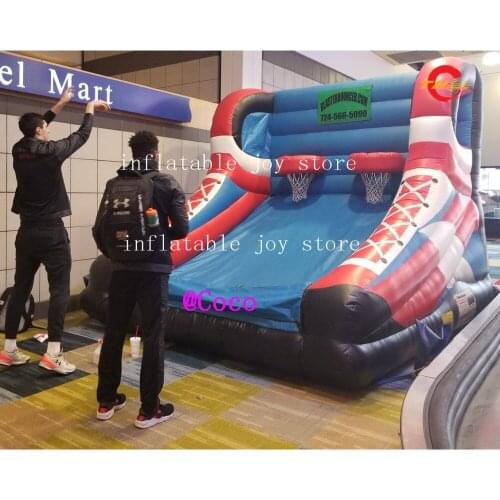 Free air ship to door!2 hoops Inflatable Basketball Hoop, Kids adults Basketball Shoot Sport Game/carnival game inflatable