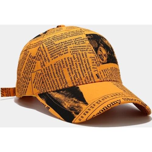 Unisex Hat Plaid Mens Baseball Cap Retro Newspaper Pattern Summer Outdoor Sports Sunscreen Cap Tennis Cap Womens Sun Hat Cap