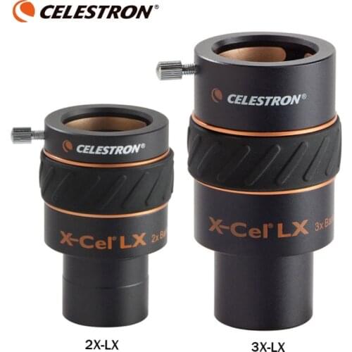 Celestron X-CEL 2X-LX Barlow eyepiece 3X Barlow standard 1.25 inch eyepiece Astronomical telescope eyepiece accessories