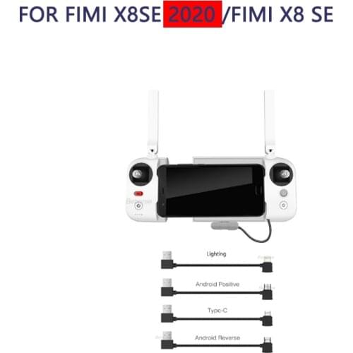 For FIMI X8SE 2020 Remote Controller Data Connected Cable Line Wire to Mobile phone Tablet Micro USB Connector for Fimi X8 SE