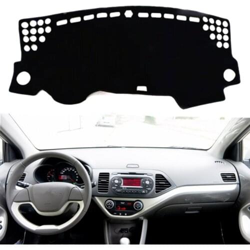 For Kia Picanto Morning 2012 2013 2014 2015 2016 Dashboard Cover Pad Mat Dash Sunshade Instrument Carpet Car Styling Accessories