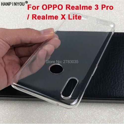 For OPPO Realme 3 Pro /Realme X Lite Glossy Snap Phone Case Crystal Invisible Hard PC Full Cover Clear Camera Protect Back Shell