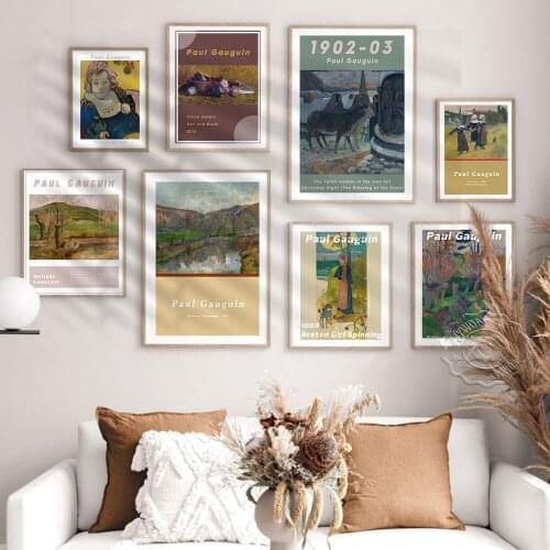 France Impressionism Vintage Art Fine Picture, Paul Gauguin Primitivism Canvas Painting Posters, Scandinavian Cuadros Home Decor