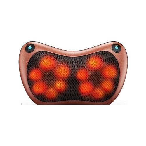 Cervical spine massager neck lumbar back multifunctional massage pillow on-board household electric cushion for leaning on