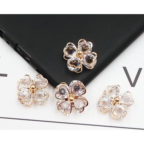 Big Sale 60pcs Alloy Crystal Stickers for Phones Decoration Phone Shell DIY Accessories/Charms/Jewelry Findings/Sets Materials