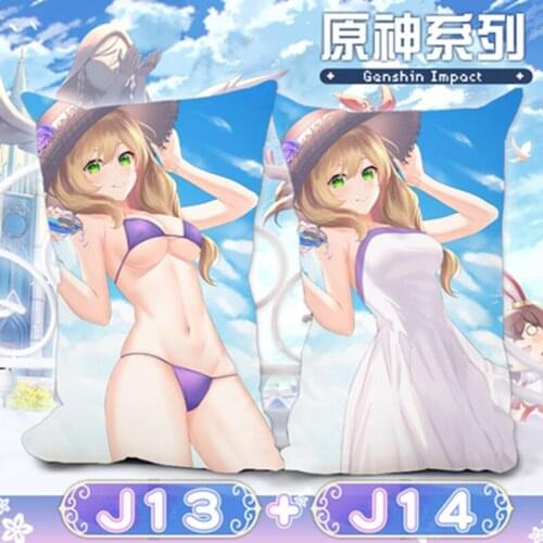 Genshin Impact 2020 New Game cosplay props Project anime accessories 2WAY kawaii pillowcase and pillow core anime pillow girls