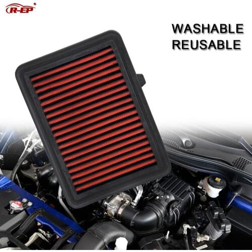 R-EP High Power Replacement Panel Air Filter Fits for Fit Shuttle Jazz Vezel HR-V OEM 172205R0008 Washable Reusable