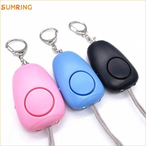 Self Defense Personal Emergency sos Alarm system Keychain custom Safety Alarms also have rechargable type