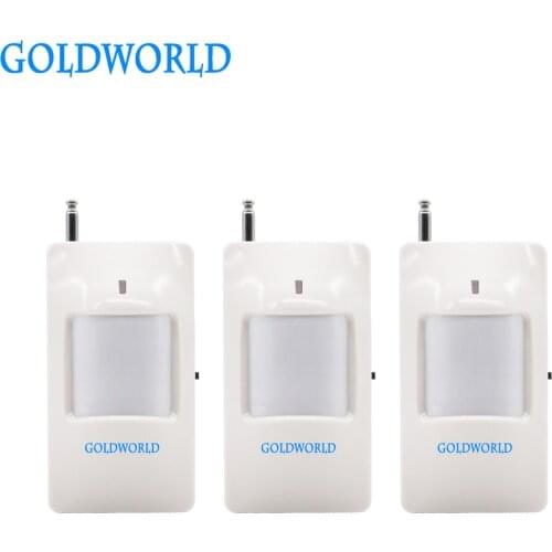 External antenna Wireless PIR Sensor 433MHz PIR Motion Sensor Detector For gsm pstn Home Security Alarm 3pcs/lot