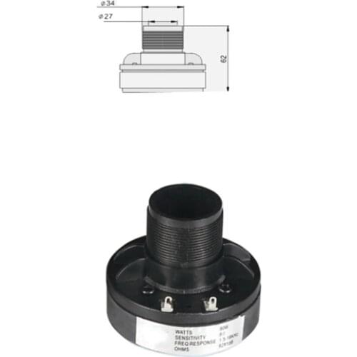 1pc HIFI Treble Tweeter Driver Round 120W 8 Ohm 30 RMS Car Outdoor Horn Speaker Tweeters