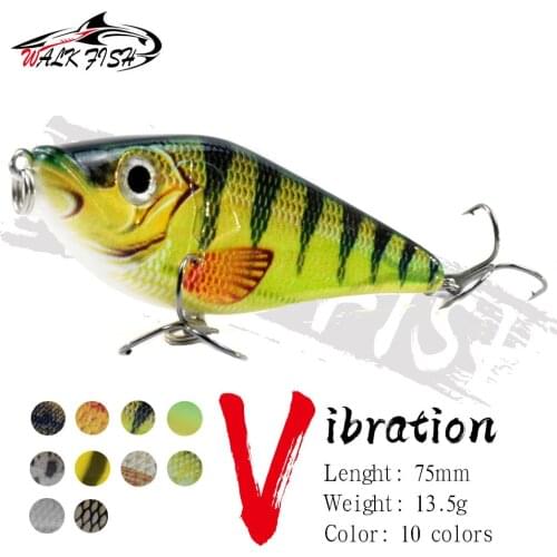 WALK FISH 7.5cm 13.5g Japan VIB Vibra Lure Sinking Spinner Baits Artificial Crankbaits Feeder For Bass Pike Perch Fishing tackle