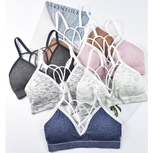 Cross Back Women Sport Bra Yoga Accessories Seamless Gym Bra Top Padded Suit Running Active Underwear Stretch Women Fitness