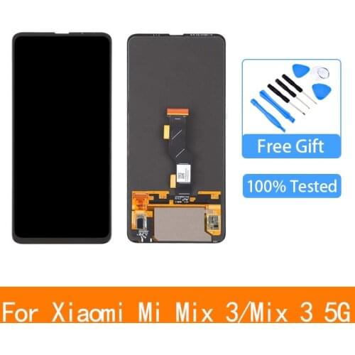 6.39"Amoled For Xiaomi Mi Mix 3 LCD Display Touch Screen Digitizer Assembly With Frame Mix3 LCD Replacement Part xiaomi mix3 lcd