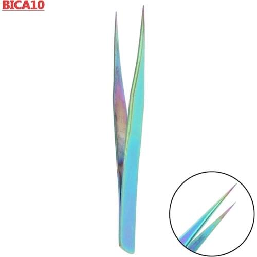 1pc Precision Industrial Tweezers Anti-static Straight Tip Stainless Forceps Phone Repair Hand Tools