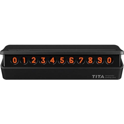 1 Pcs Magnetic Auto Car Temporary Parking Card Phone Number Card Plate Hidden Design Car Accessories