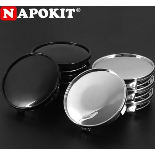 4pcs/lot 61mm Fit 56mm Car Emblem Wheel Center Hub Cap for Audi New A3 A4 A6 Q3 Q7 Car Rim Replace Hubcap, No Logo