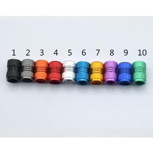 4pcs/lot Color Aluminum Alloy Wheels Tires Parts Valve Stems Caps Valve Cover for Car Motorcycles Electric Cars