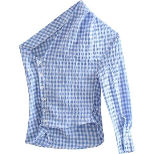 JC·KILIG Asymmetrical Pleated Top R8271