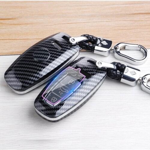 Car key case for audi a3 8p 8v a4 b7 b8 b5 b9 a5 a1 q7 q5 a6 4f c6 c5 c7 c4 tt q3 s3 a7 a8 100 c4 tt 8n auto cover holder shell