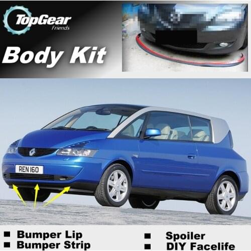 Bumper Lip Deflector Lips For Renault Avantime Front Spoiler Skirt For TopGear Friends Car Tuning View / Body Kit / Strip