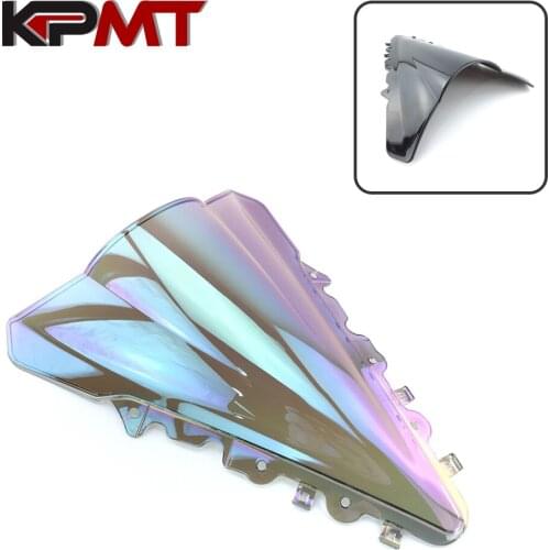 For 2014 2015 2016 Yamaha YZF-R15 YZF R15 R 15 V1.0 V2.0 Black Motorcycle Double Bubble Windshield Windscreen Screen