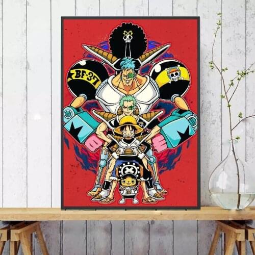 Home Decor Canvas Wall Art One Piece Curse Level Anime Japan Painting Pictures Printing Modular Artwork Poster For Living Room