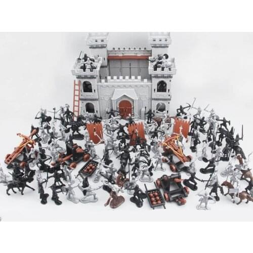 Playset Model Building UK Medieval History Kids Decorative Home Soldiers DIY Development Castle Toy Set Knights Game Accessory