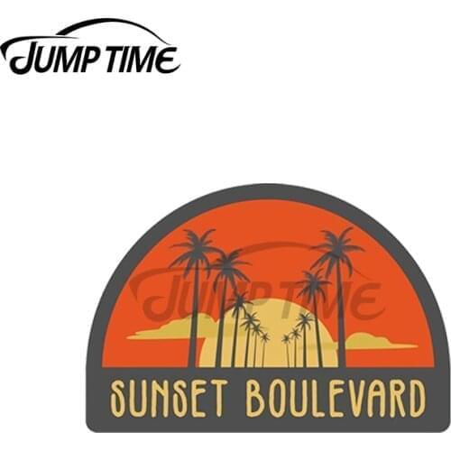 JumpTime 13 x 5.2cm Tropical Vacation Ocean Surfer Car Stickers Personality Bumper Surfboard Decal Motorcycle Fold GTR EVO Decor